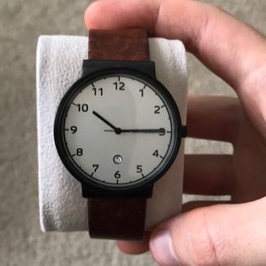 Skagen men’s leather watch